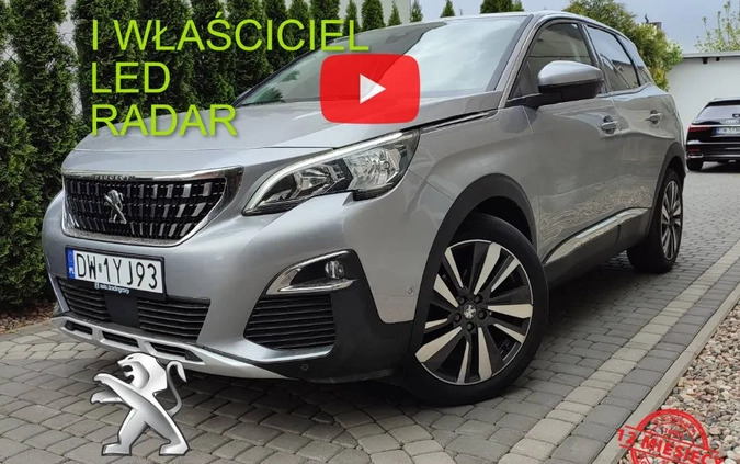 peugeot 3008 Peugeot 3008 cena 66900 przebieg: 170000, rok produkcji 2017 z Wrocław